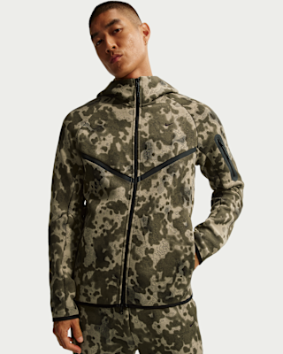 NIKE CAMO TECH FLEECE NIKE ナイキ テックフリース Nike Tech Men's Full-Zip Fleece Camo Windrunner Jacket. Nike JP
